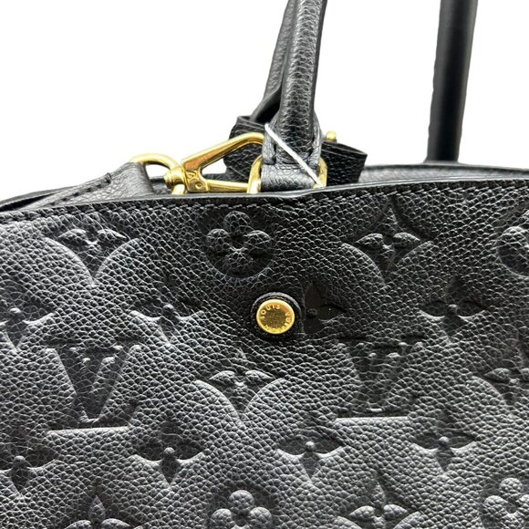 LOUIS VUITTON Montaigne Large GM Empreinte Black Shoulder Leather Bag Satchel - Picture 7 of 16